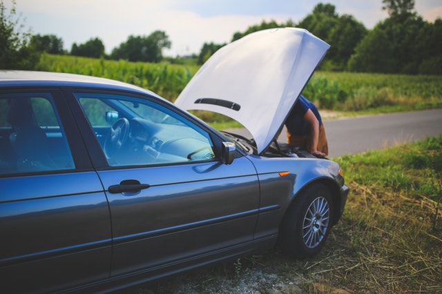 repairing a car